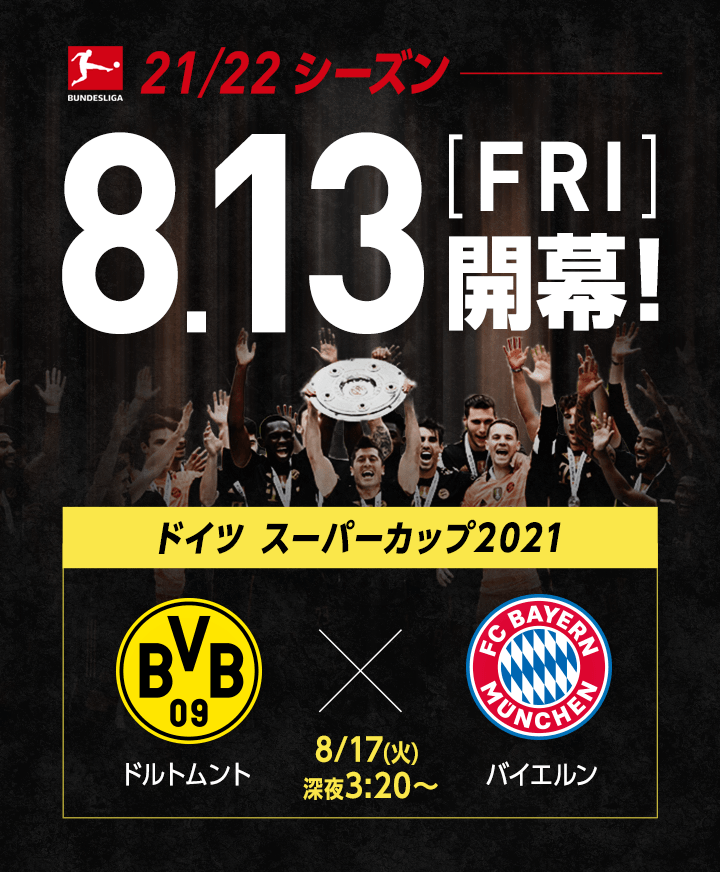 リーグガイド 日本人 注目選手 ドイツ ブンデスリーガ 独占生中継 配信 スカパー サッカー中継