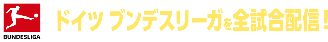 ドイツ ブンデスリーガを全試合配信！